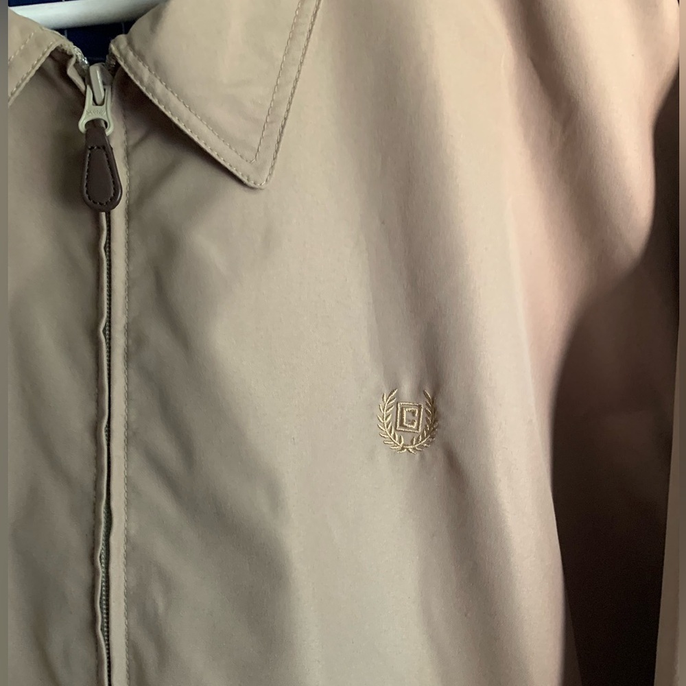 🧥 Chaps Harrington Jacket Tan Full Zip Cotton Jacket XL NWOT - Picture 6 of 8